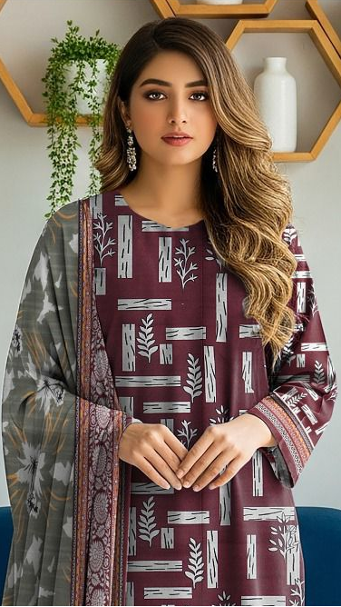 Print Khaddar 3pc