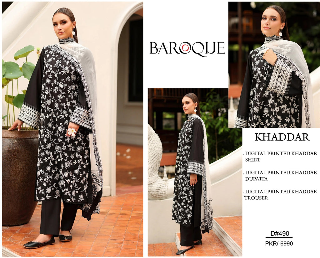 Baroque Khaddar 3PC