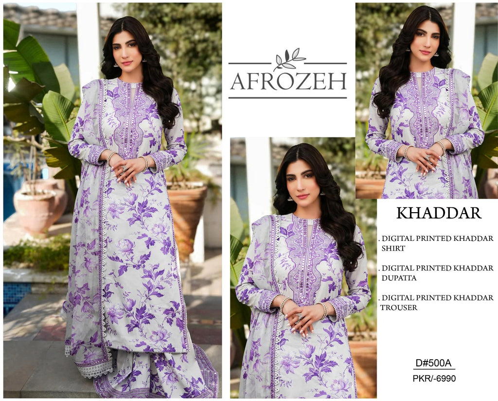 Afrozeh Khaddar 3PC