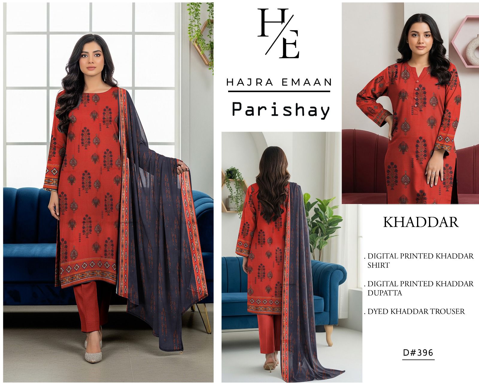 Parishay Khaddar 3PC