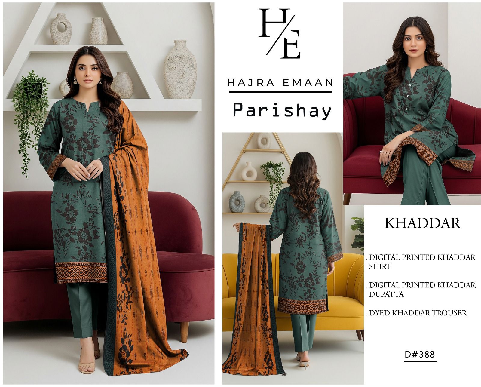 Parishay Khaddar 3PC