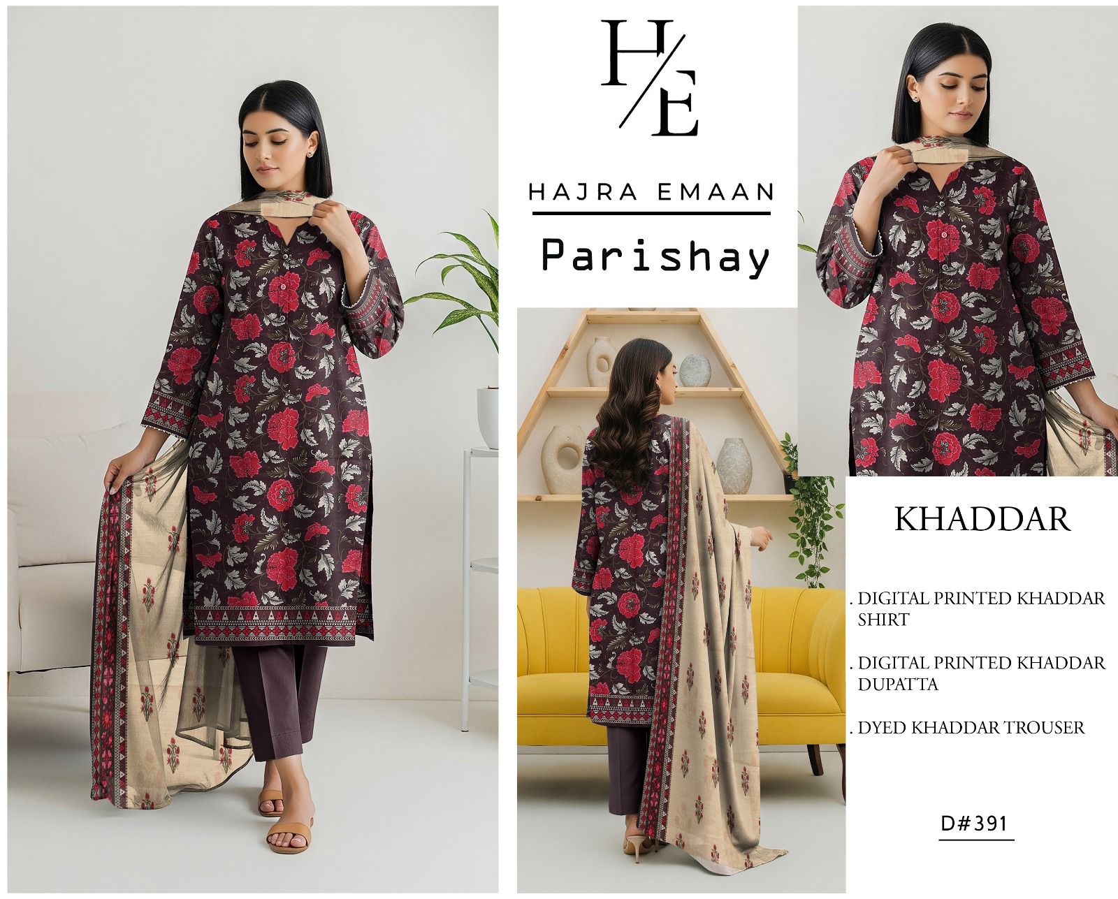 Parishay Khaddar 3PC