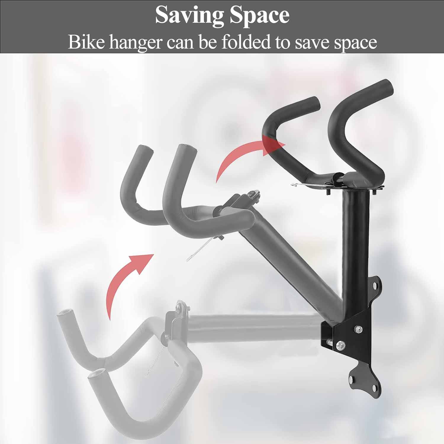 NNEDSZ Black Storage Bicycle Wall Mount Wall Hook Bike Wall Rack Space Saving Bike Storage Bracket