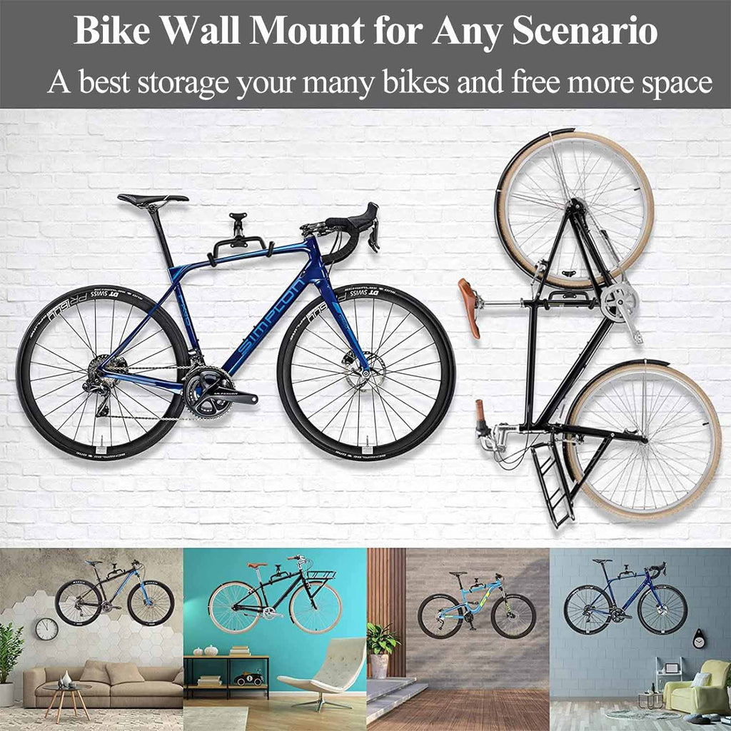 NNEDSZ Black Storage Bicycle Wall Mount Wall Hook Bike Wall Rack Space Saving Bike Storage Bracket
