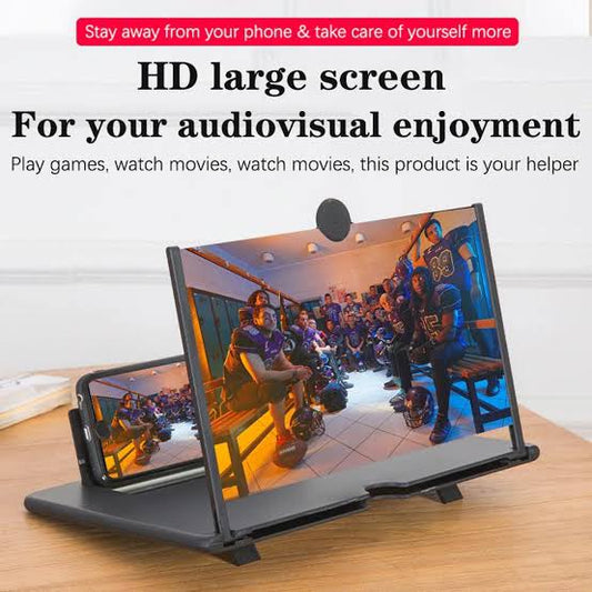 12 inches Magnifier Screen, 3D Foldable Stand