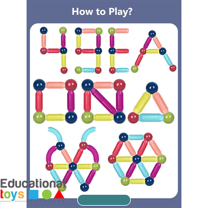 Educational Magnetic Building Blocks for Kids | 42+ pcs box set